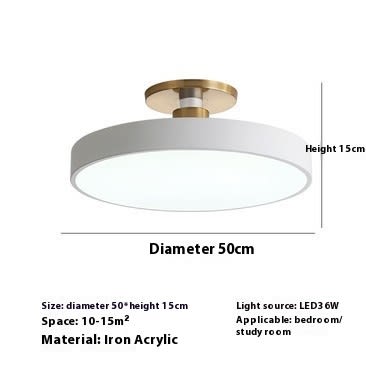 Modern Minimalist Acrylic Ring Ceiling Lamp Personality Nordic Living Room Creative view 23