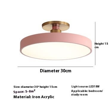 Modern Minimalist Acrylic Ring Ceiling Lamp Personality Nordic Living Room Creative view 14