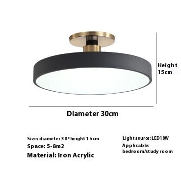Modern Minimalist Acrylic Ring Ceiling Lamp Personality Nordic Living Room Creative view 7
