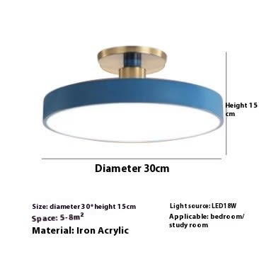 Modern Minimalist Acrylic Ring Ceiling Lamp Personality Nordic Living Room Creative view 12