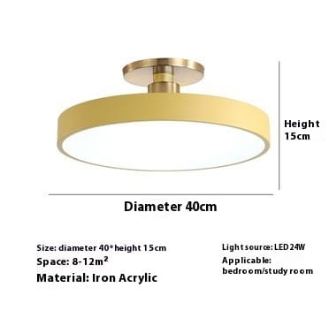 Modern Minimalist Acrylic Ring Ceiling Lamp Personality Nordic Living Room Creative view 9