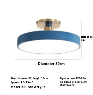 Modern Minimalist Acrylic Ring Ceiling Lamp Personality Nordic Living Room Creative view 3