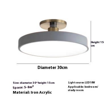 Modern Minimalist Acrylic Ring Ceiling Lamp Personality Nordic Living Room Creative view 8