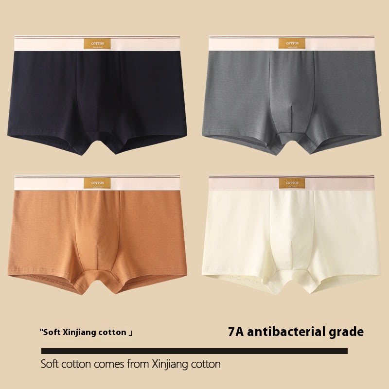 Men's Cotton Antibacterial Boxers Breathable Underwear view 2