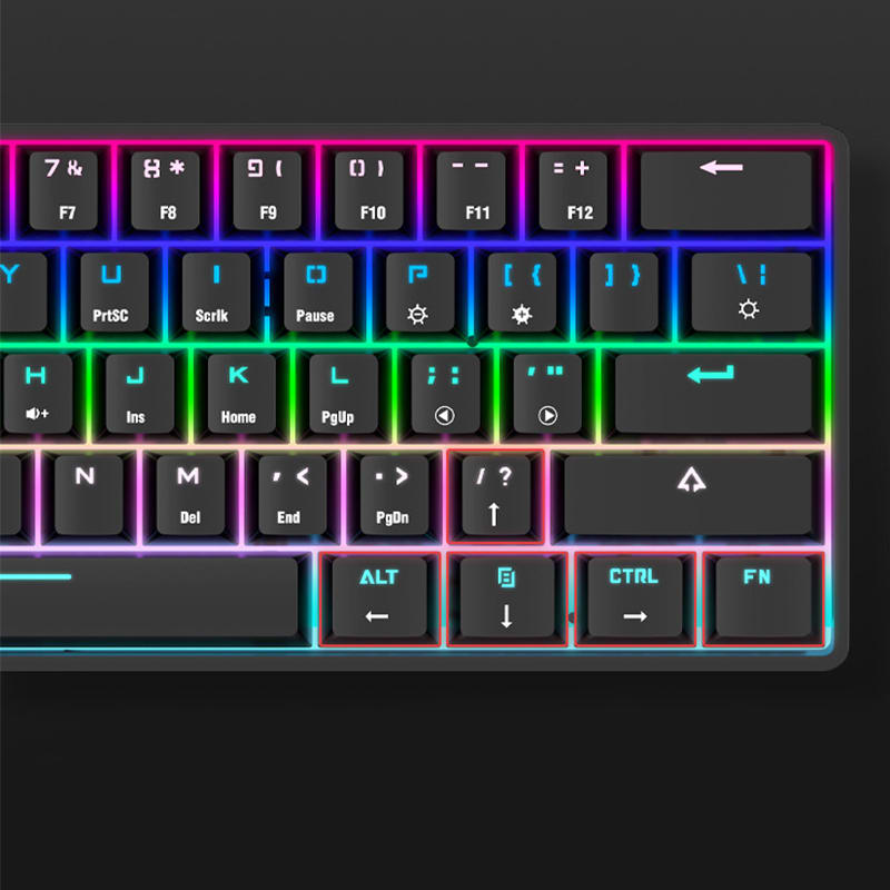 Wireless Bluetooth Keyboard Colorful PBT Keycaps Mechanical Keyboard view 6