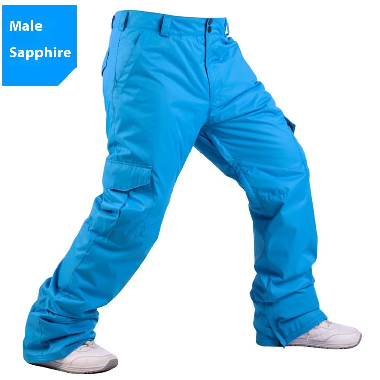 Men's Warm Thickened Loose Version Ski Pants view 12