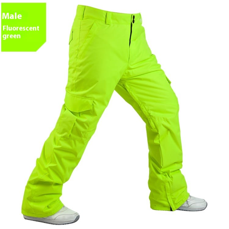 Men's Warm Thickened Loose Version Ski Pants view 10