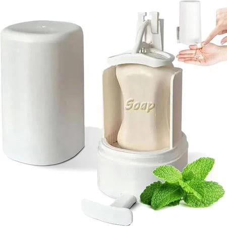 Soap Grinder Dispenser Soap Box Wall Mounted Dry Organizer Box Soap Powder Grinding Box For Restaurant Kitchen Office Gyms Hotel view 8