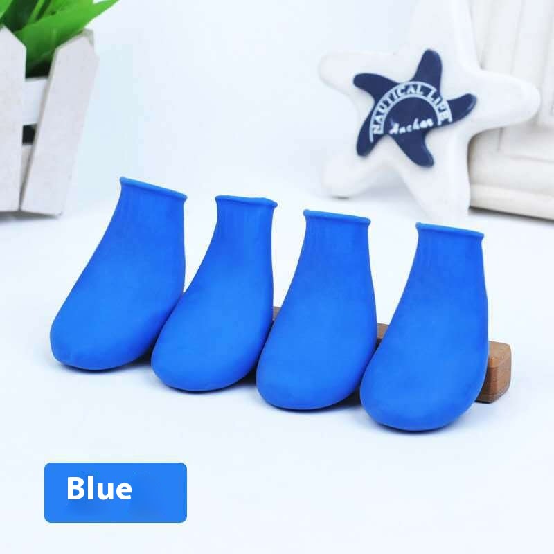 Rubber Foot Strap Waterproof Shoe Cover Pet Boots view 3