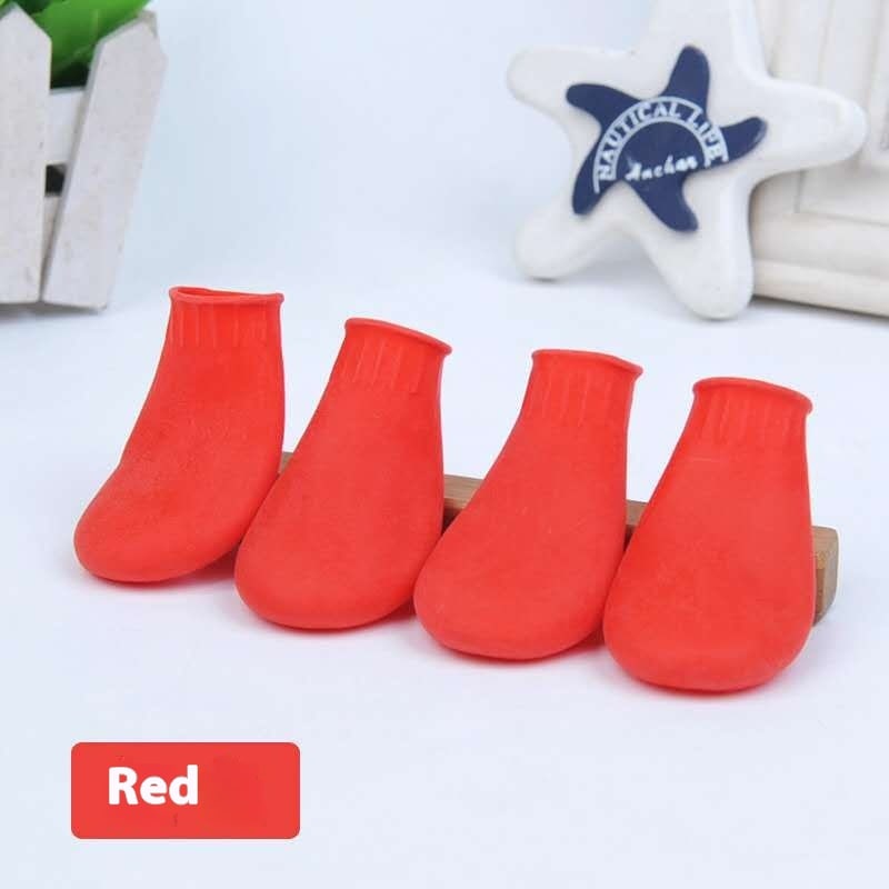 Rubber Foot Strap Waterproof Shoe Cover Pet Boots view 2