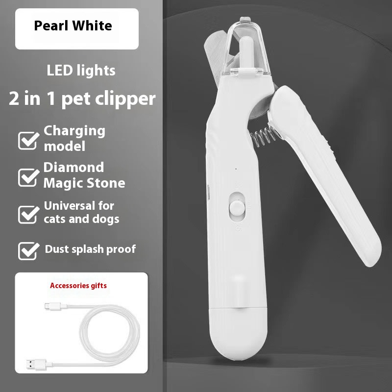 2 In 1 Pet Nail Clippers With Led Light Dog Cat Special Blood Line Scissors Multifunction Animals Paw Nail Trimmer Pet Supplies view 11