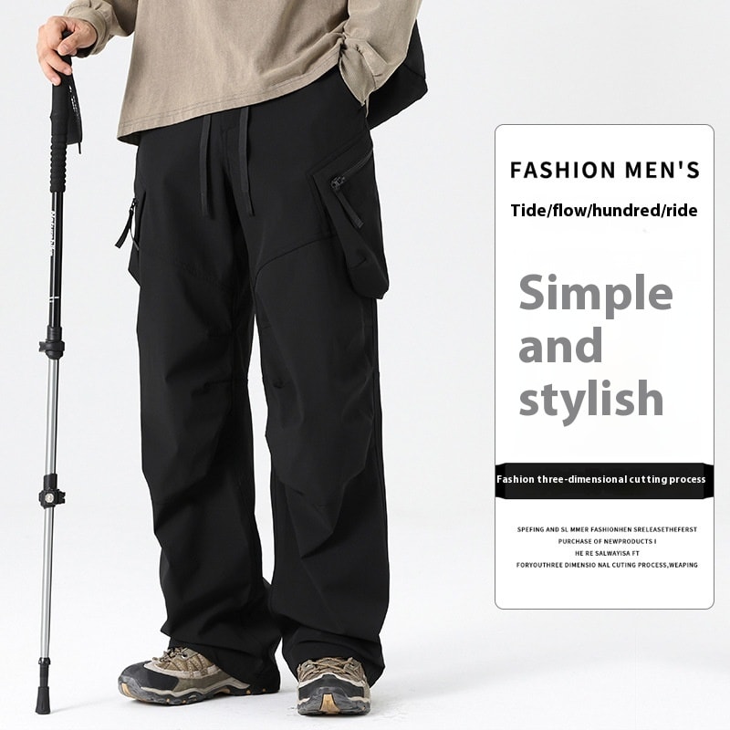 Loose Tappered Tactical Pants Couple's Sport Climbing Casual Trousers view 5