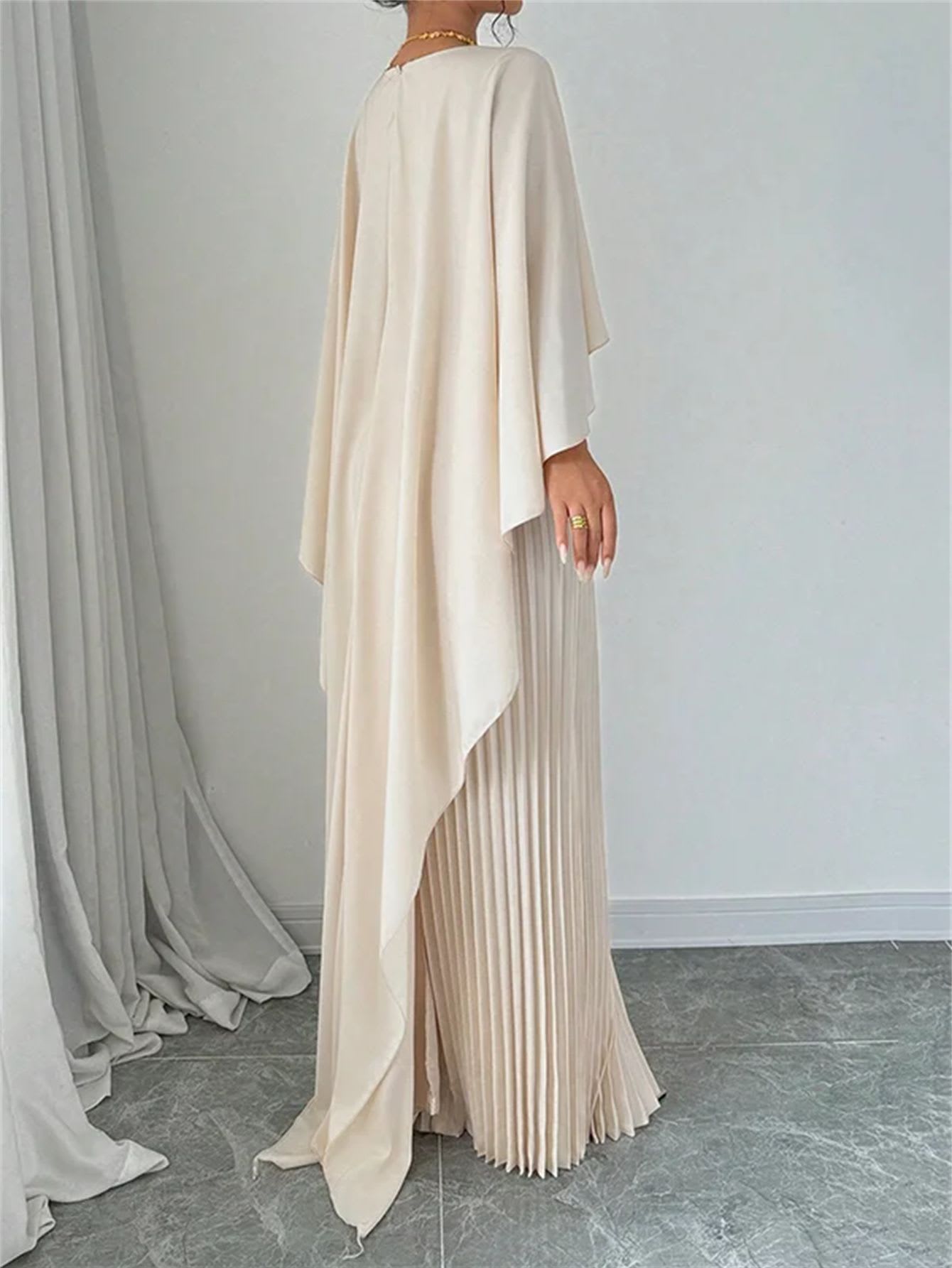 Women's Loose Batwing Sleeve Dress Fashion Casual Mid-Length Summer Dresses