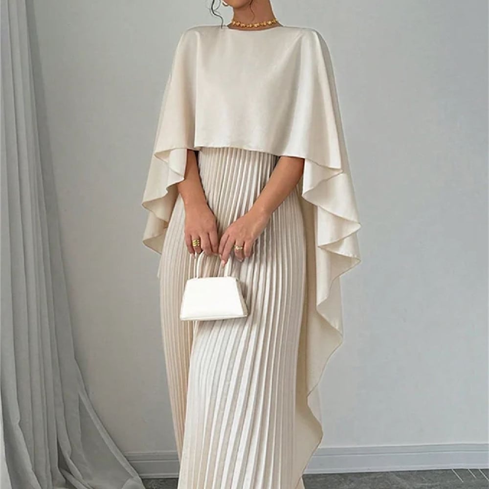 Women's Loose Batwing Sleeve Dress Fashion Casual Mid-Length Summer Dresses view 4