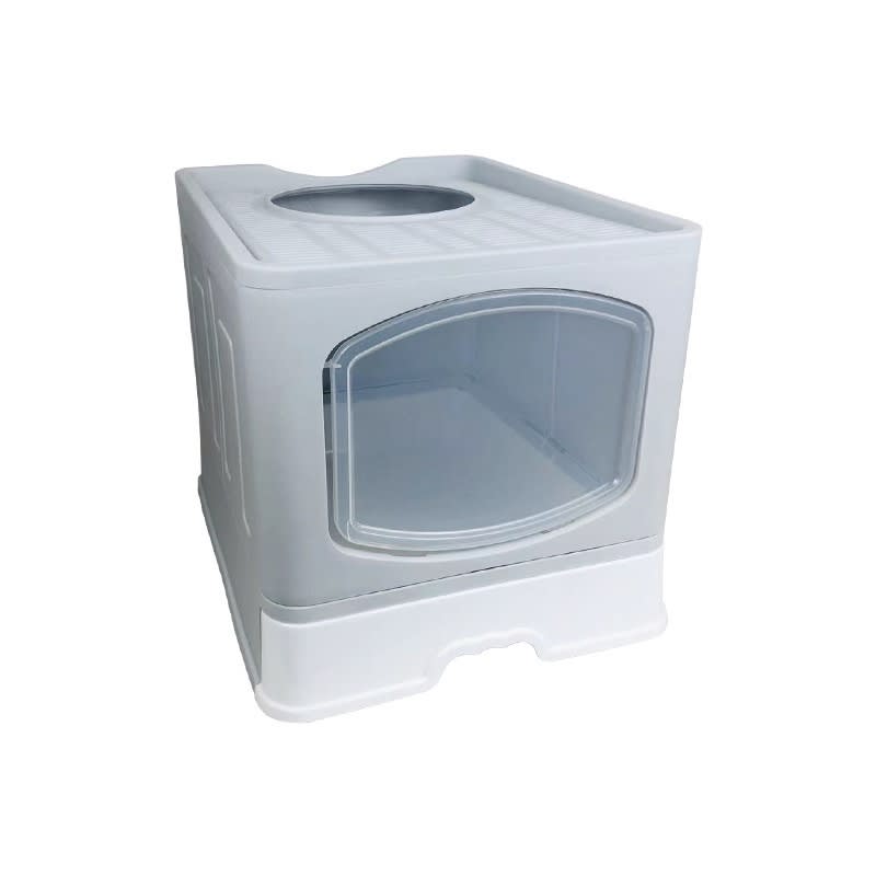 No Plus-sized Folding Litter Box Fully Enclosed Cat Toilet view 6