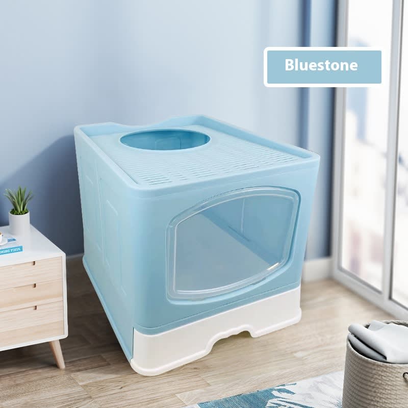 No Plus-sized Folding Litter Box Fully Enclosed Cat Toilet view 4