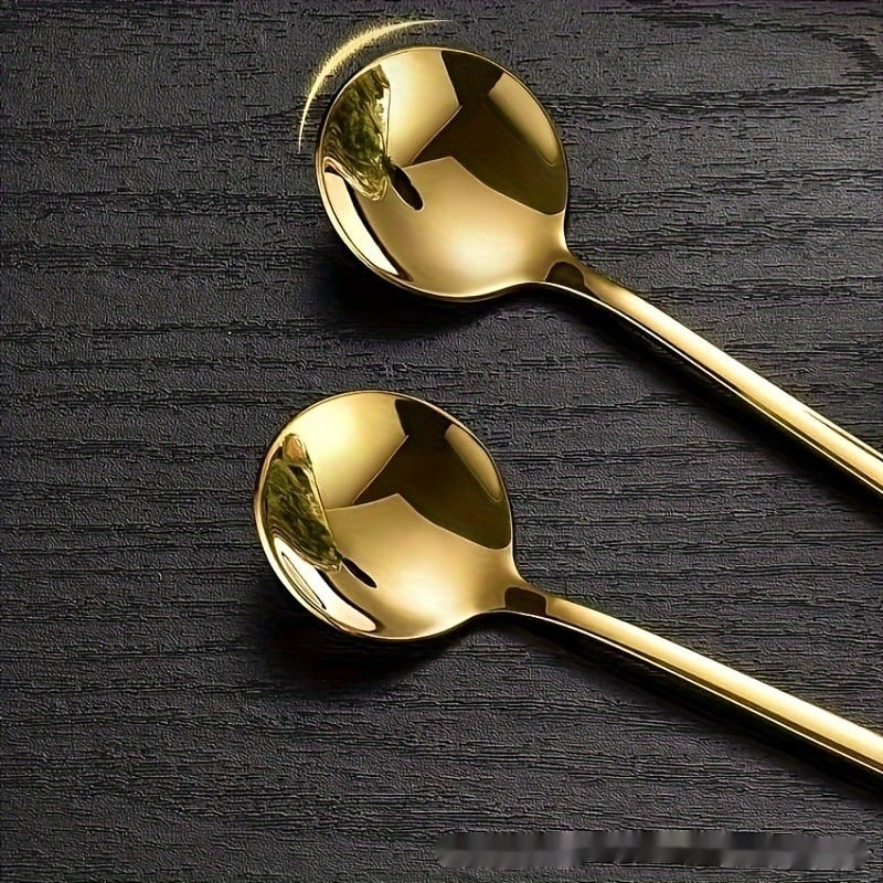 Stainless Steel Round Long Handle Stirring Coffee Spoon view 4