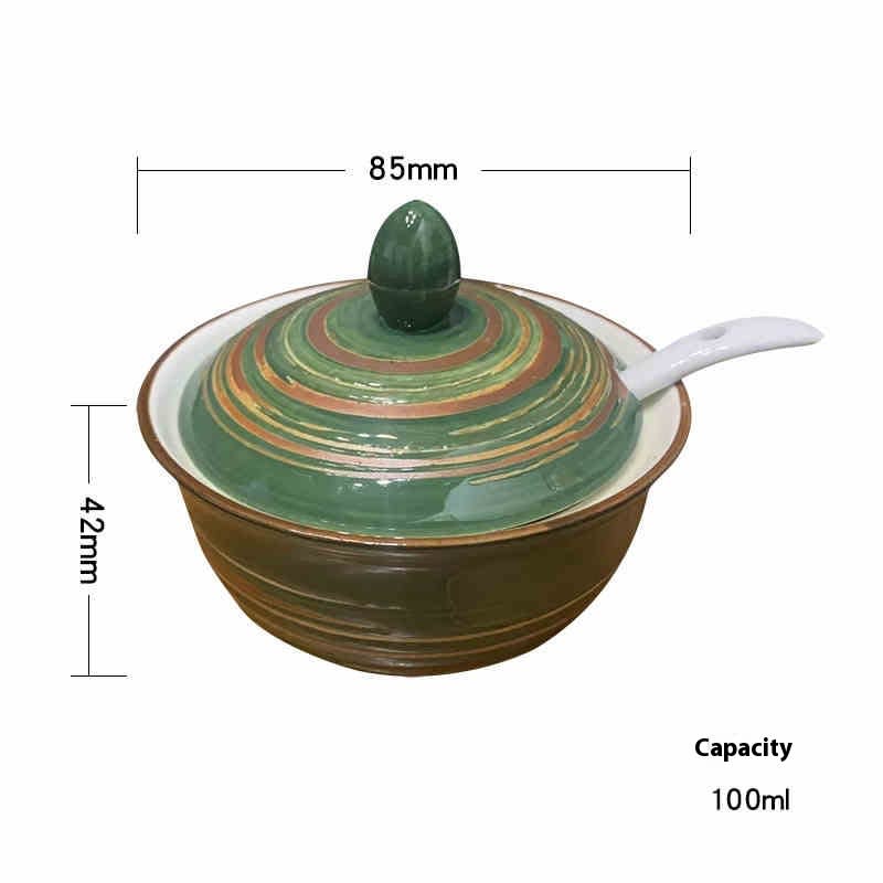 Hand-painted Ceramic With Lid Kitchen Seasoning Bottle Suit view 9