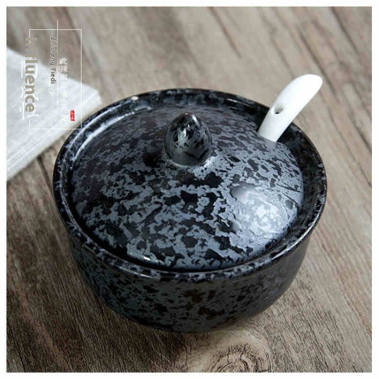 Hand-painted Ceramic With Lid Kitchen Seasoning Bottle Suit view 6