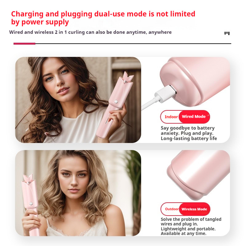 Wireless Hair Curler Home Portable Lazy view 3