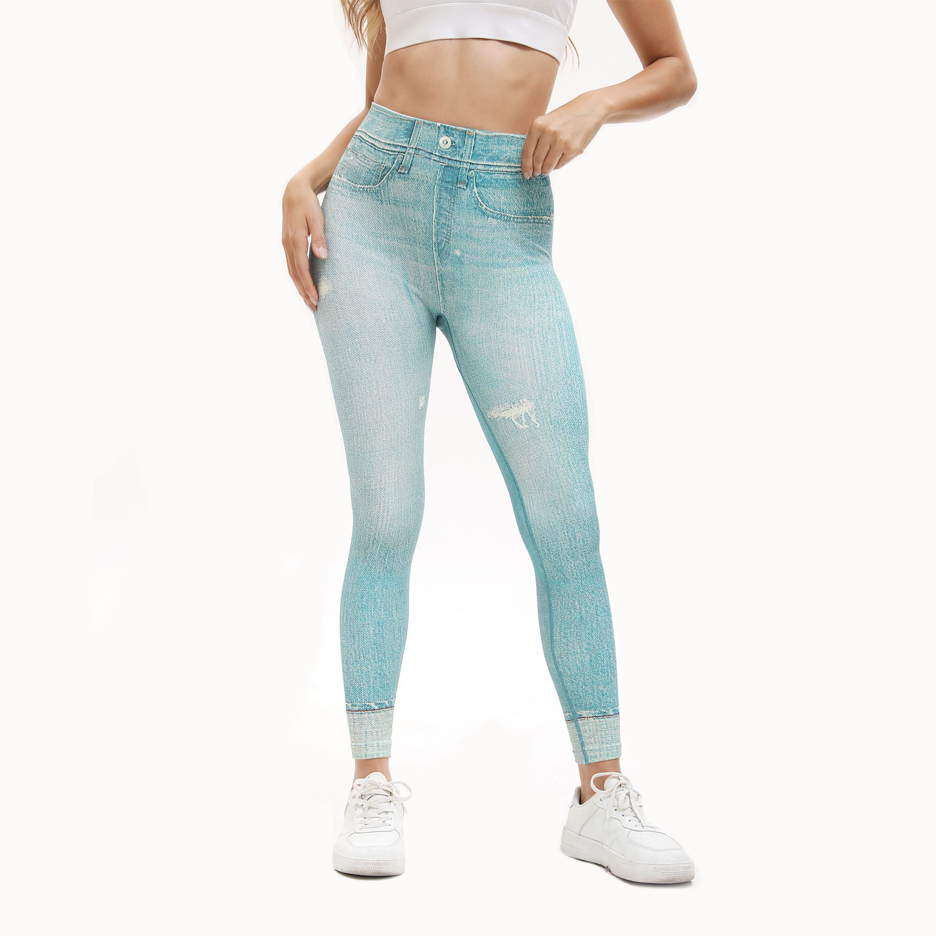 Retro Printed High Waist Tight Leggings Comfortable Stretch Sports Yoga Pants view 4