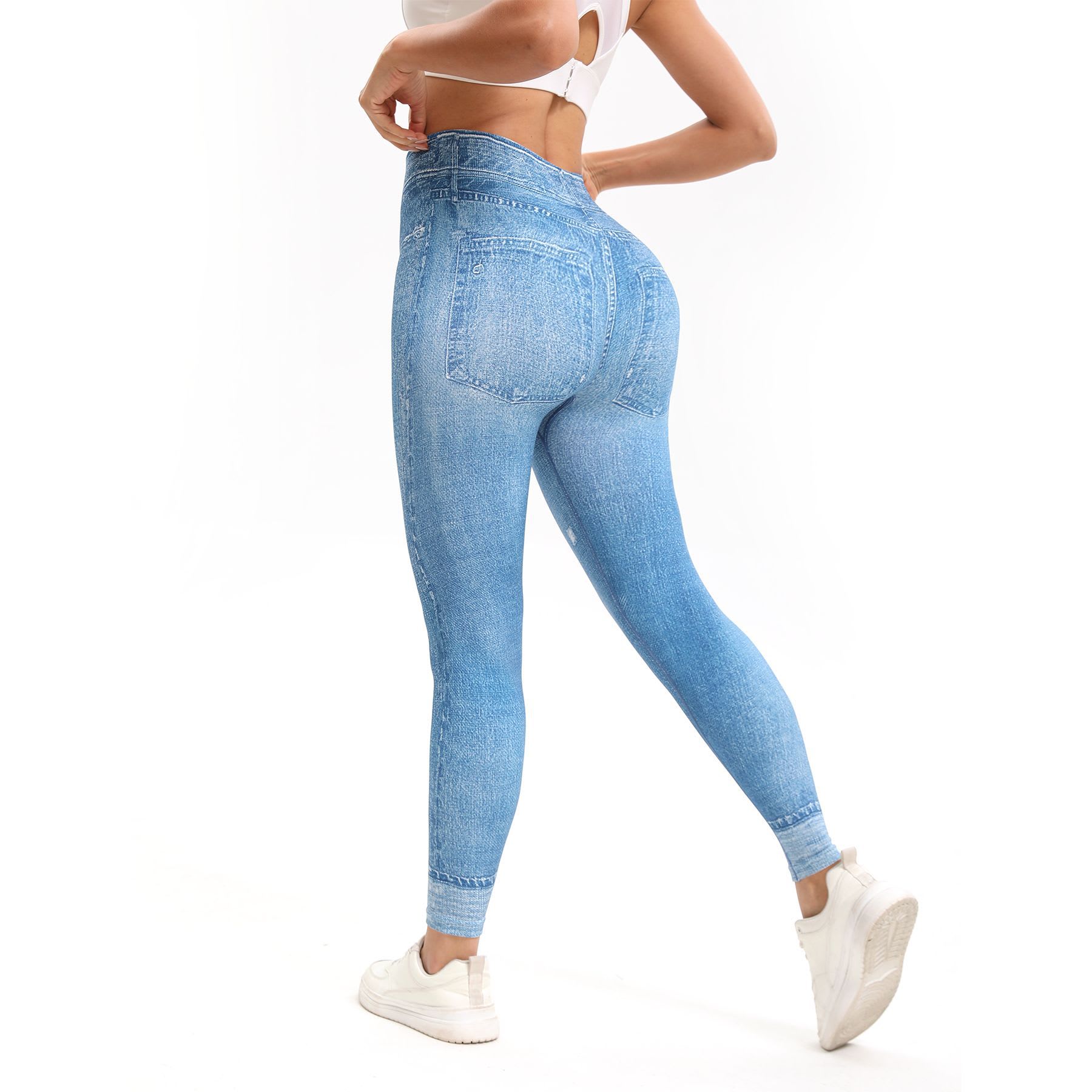 Retro Printed High Waist Tight Leggings Comfortable Stretch Sports Yoga Pants view 3