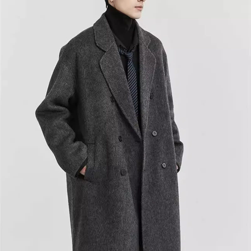 Double-sided Woolen Coat Men's Mid-length view 8