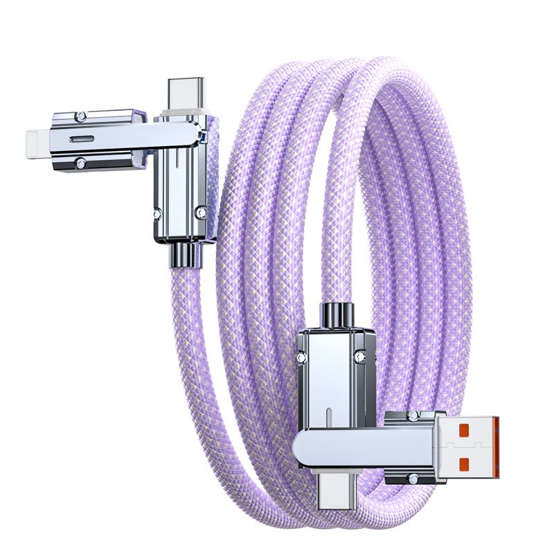 Zinc Alloy 48 Cloth Braided Data Cable Fast Charge view 8