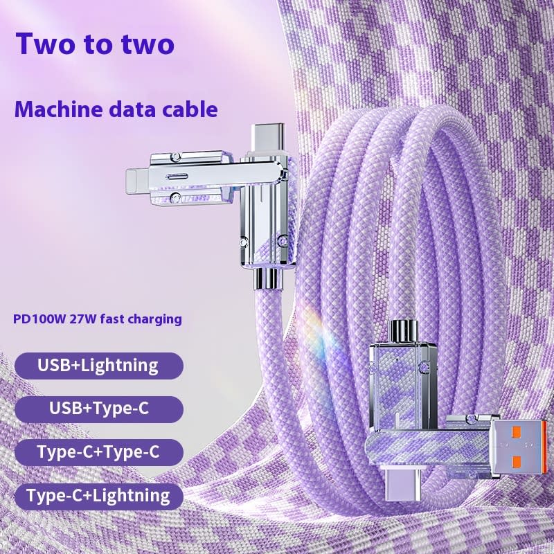 Zinc Alloy 48 Cloth Braided Data Cable Fast Charge view 2