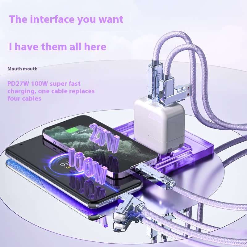 Zinc Alloy 48 Cloth Braided Data Cable Fast Charge view 7