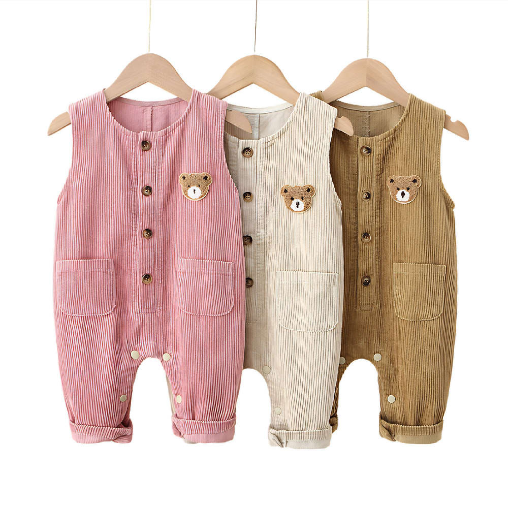 Fashion Personality Child Bear Corduroy Jumpsuit view 2