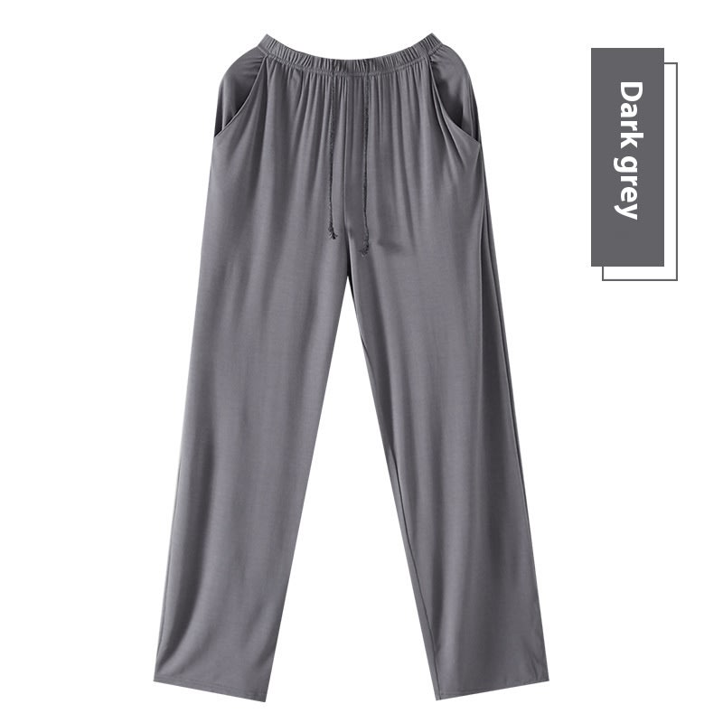 Men's Home Solid Color Casual Pajama Pants view 5