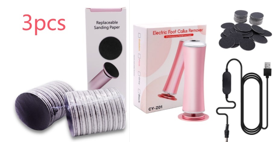 Electric Foot Callus Remover Foot Care File Heels Dead Skin Pedicure Tool Electronic Foot Grinder And Replacement Sandpaper view 18