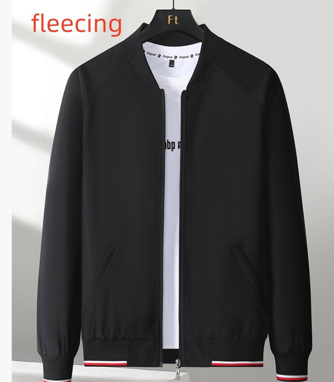 Men's Casual Business Baseball Uniform Fashion All-match One-piece Sleeve view 2