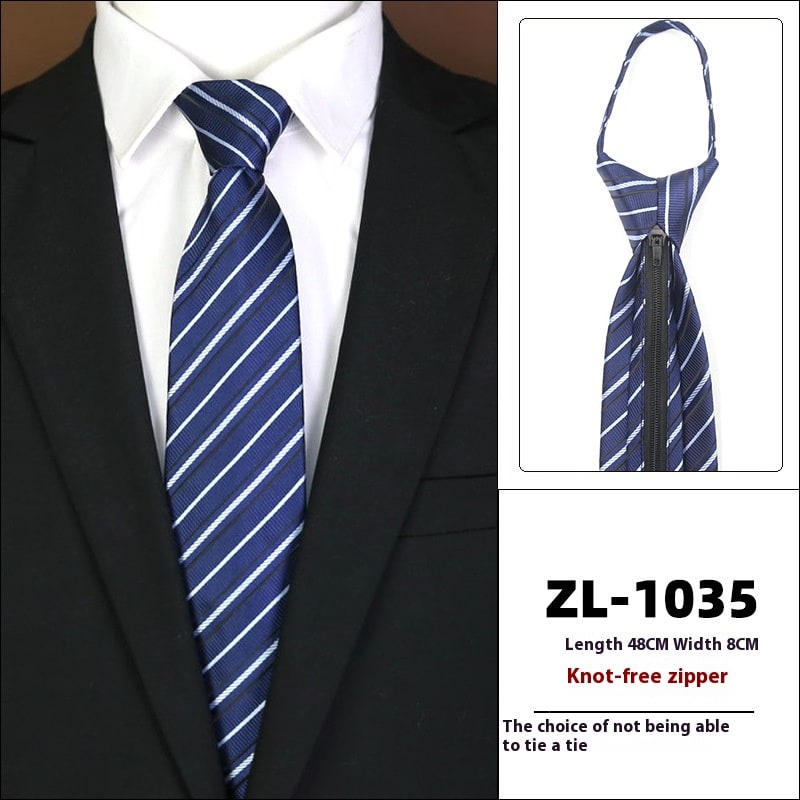 Men's Formal Wear Business Zipper Tie-free view 11