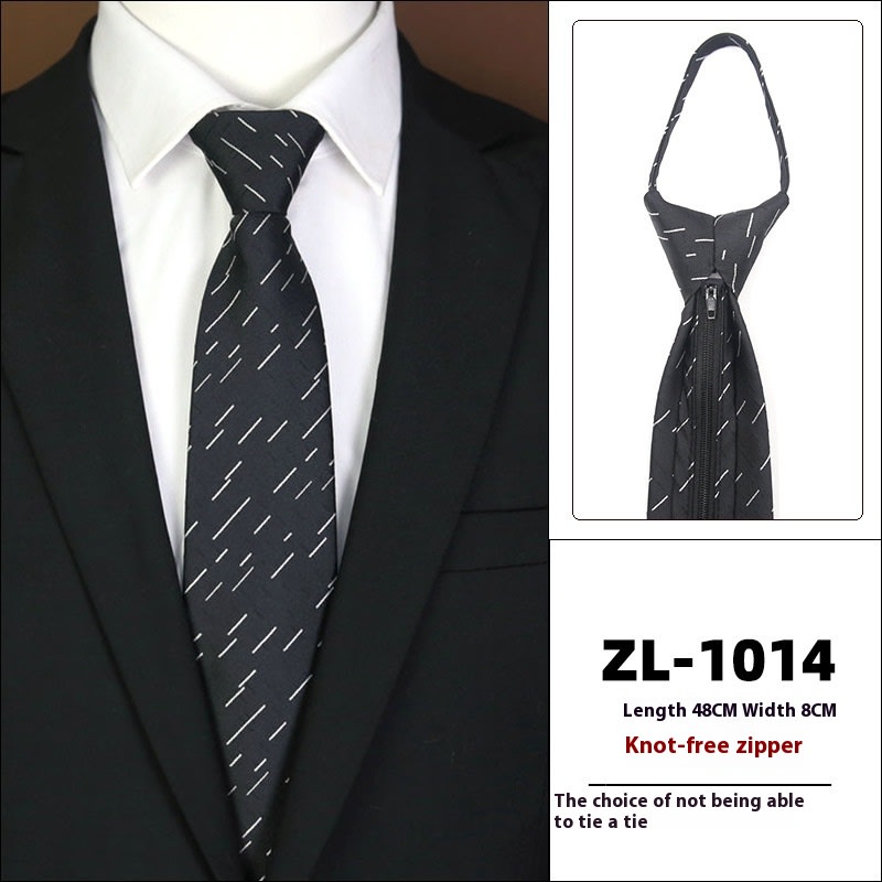 Men's Formal Wear Business Zipper Tie-free view 32