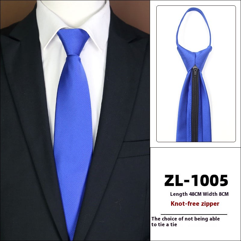 Men's Formal Wear Business Zipper Tie-free view 37