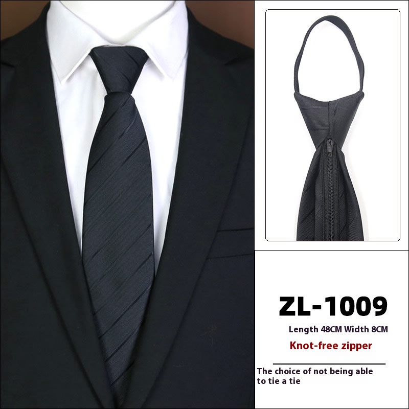 Men's Formal Wear Business Zipper Tie-free view 7