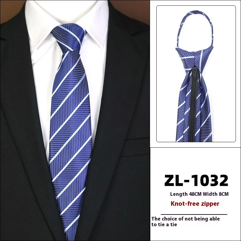 Men's Formal Wear Business Zipper Tie-free view 10