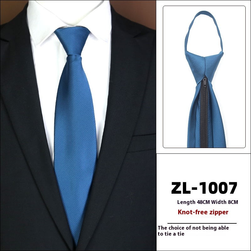 Men's Formal Wear Business Zipper Tie-free view 22