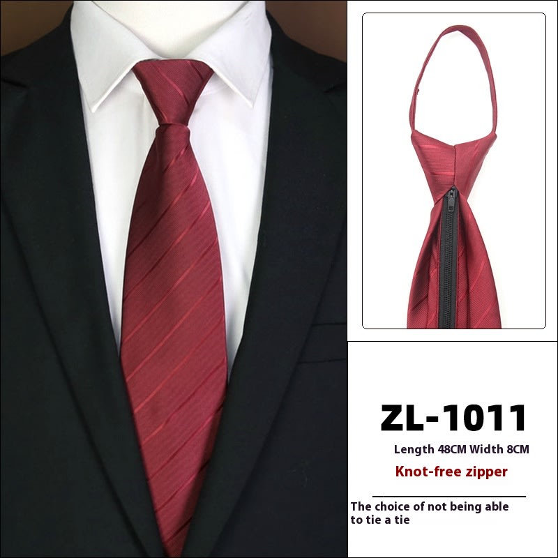Men's Formal Wear Business Zipper Tie-free view 24