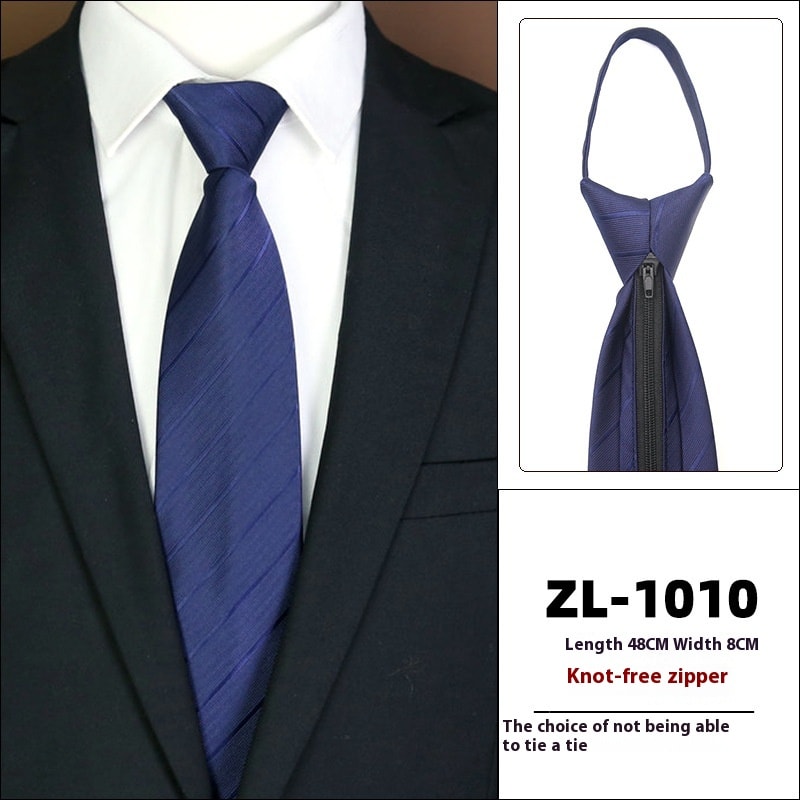 Men's Formal Wear Business Zipper Tie-free view 30
