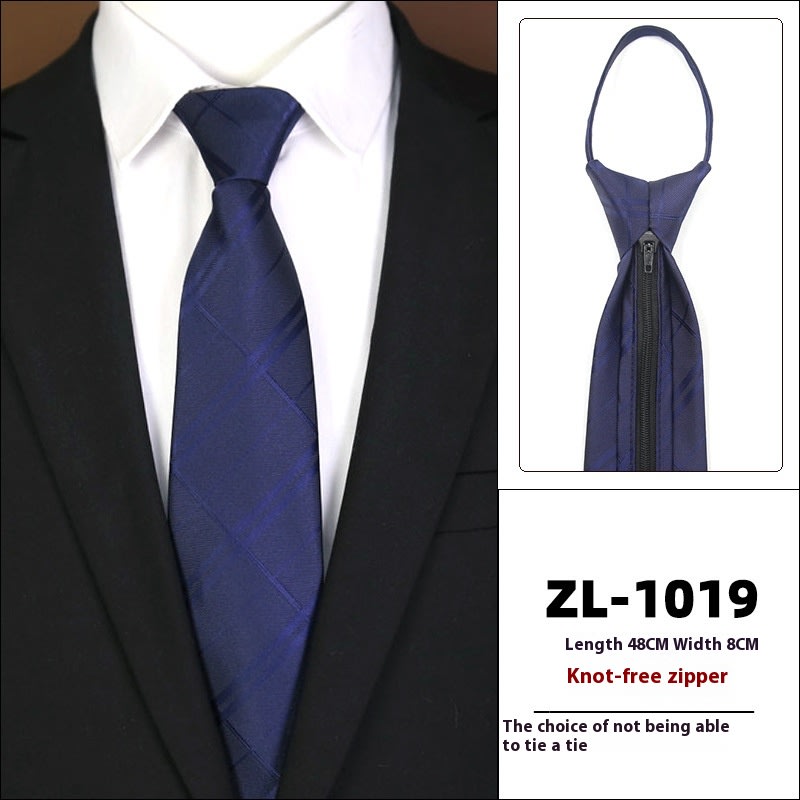 Men's Formal Wear Business Zipper Tie-free view 9