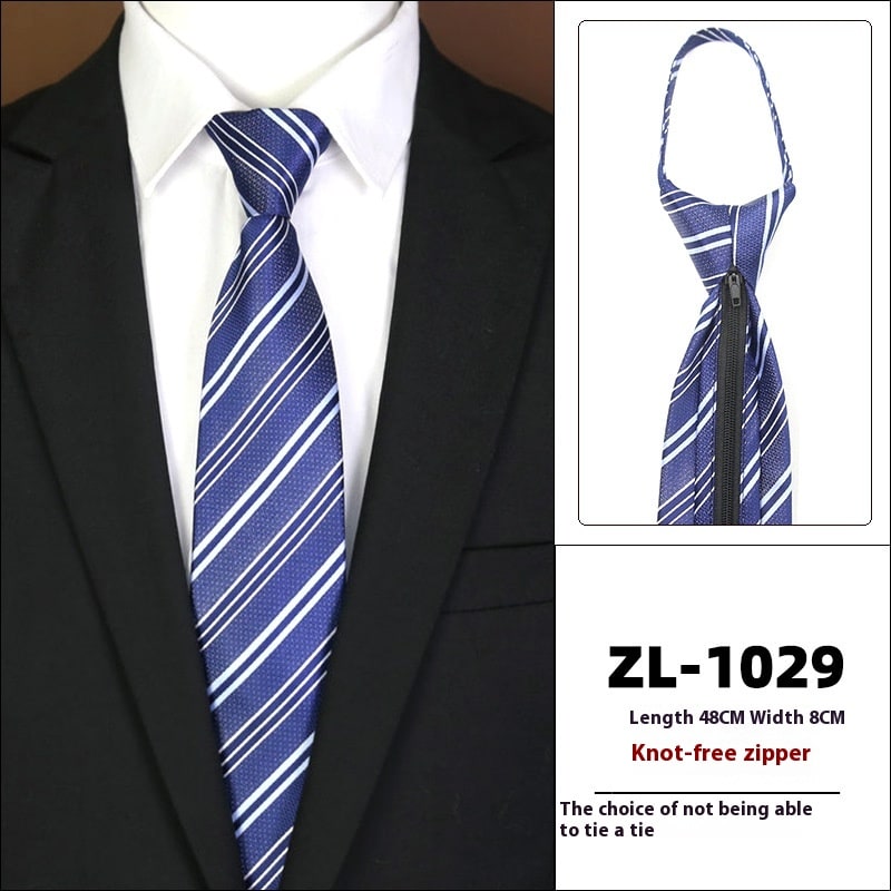 Men's Formal Wear Business Zipper Tie-free view 15