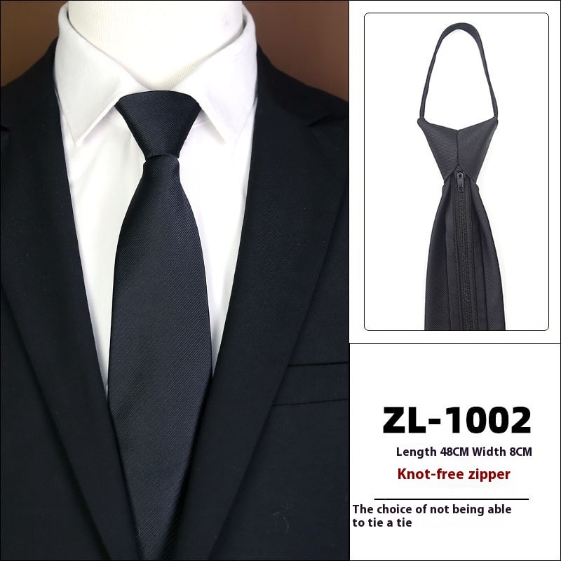 Men's Formal Wear Business Zipper Tie-free view 40