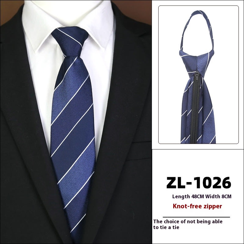 Men's Formal Wear Business Zipper Tie-free view 26