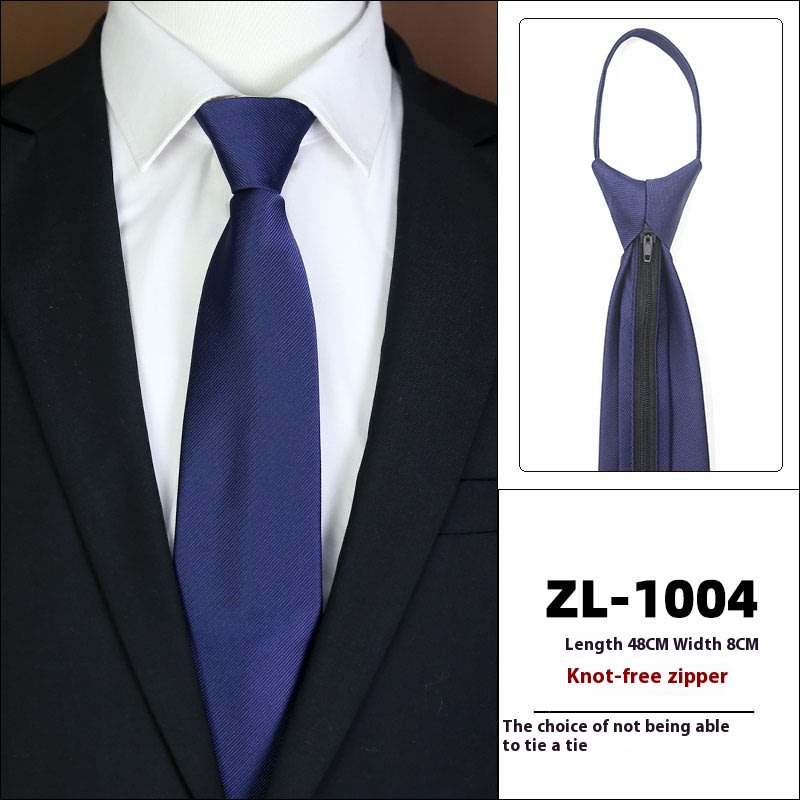 Men's Formal Wear Business Zipper Tie-free view 25