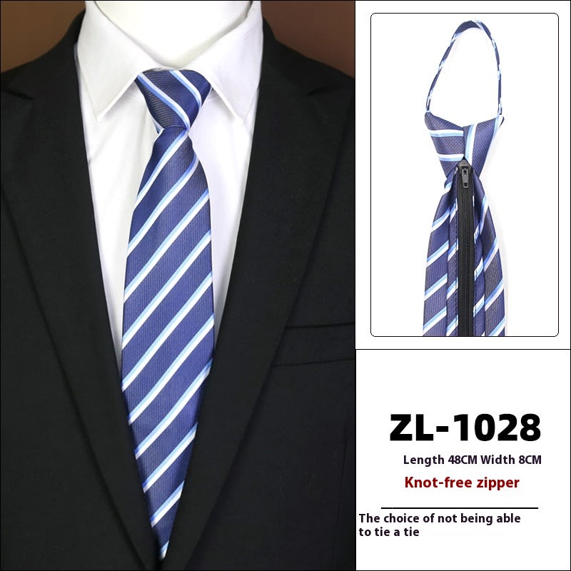 Men's Formal Wear Business Zipper Tie-free view 31