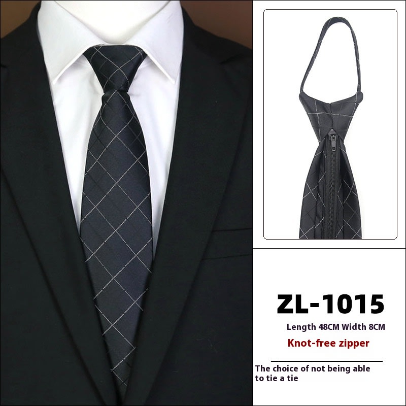 Men's Formal Wear Business Zipper Tie-free view 3