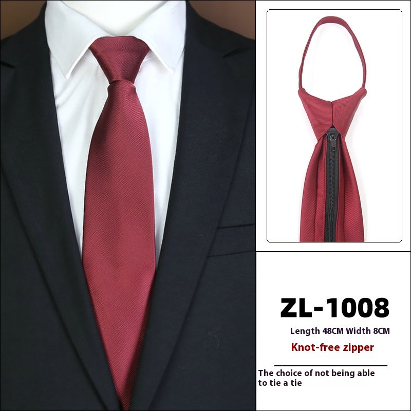 Men's Formal Wear Business Zipper Tie-free view 38